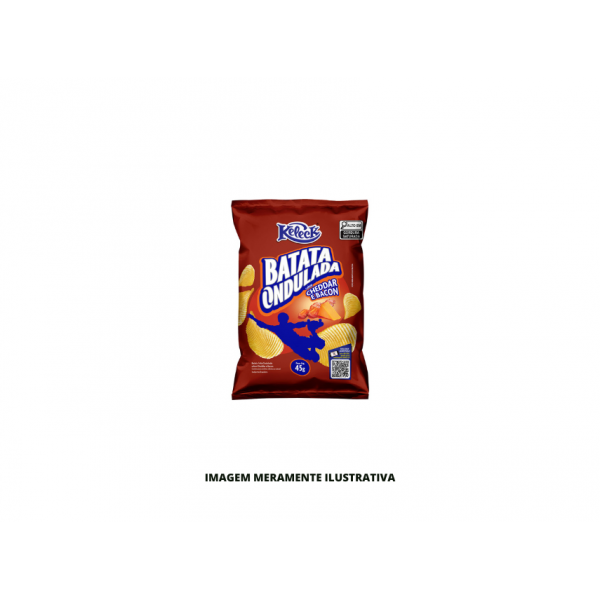 BATATA - KELECK - 45g - ONDA BACON E CHEEDAR - CX12